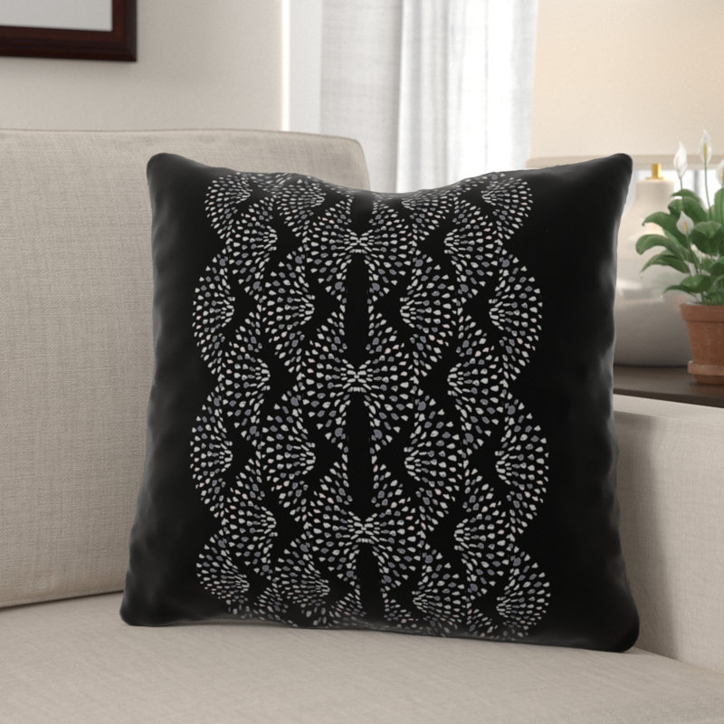 Coussin Marine Park, 18 po x 18 po, Noir