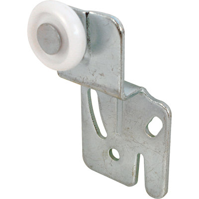 Rouleau de porte de placard avec décalage de 1/2 po et roue en nylon de 7/8 po (paquet de 2)