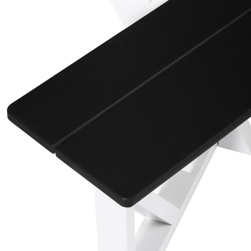 Table de pique-nique d'extérieur 48 po Octagon, Noir