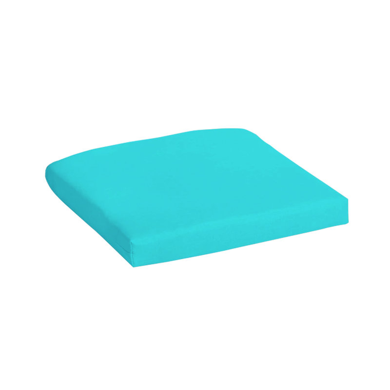 Coussin de siège d'extérieur, Turquoise, 19 po x 19 po