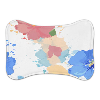 Tapis bleu en forme de prairie - 1 pièce
