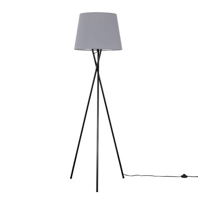 Anan Camden Tripod Copper Floor Lamp with Aspen Shade