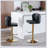 Swivel Barstools Adjusatble Seat Height, Upholstered Bar Stools with Back Tufted