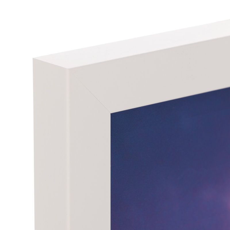 Cadre mural en bois blanc 12 "x 18" Gallery Solutions, Blanc, 8,5 po x 14 po