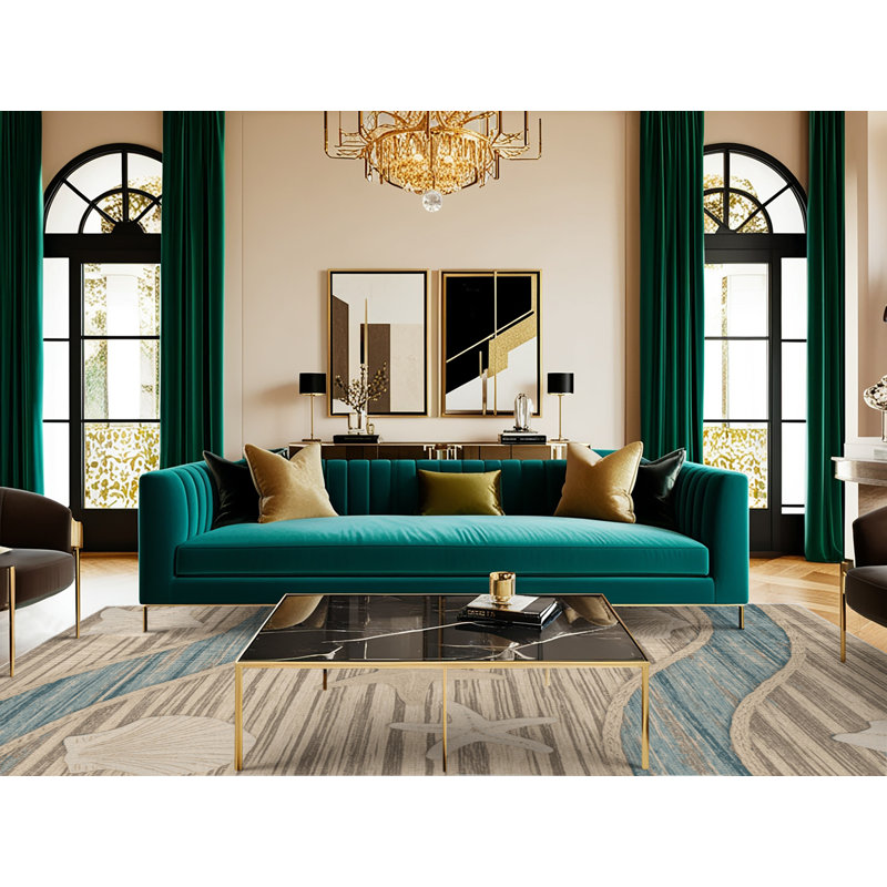  Tapis bord de mer lavable Minimalist Plus, Rectangulaire 8 pi x 10 pi