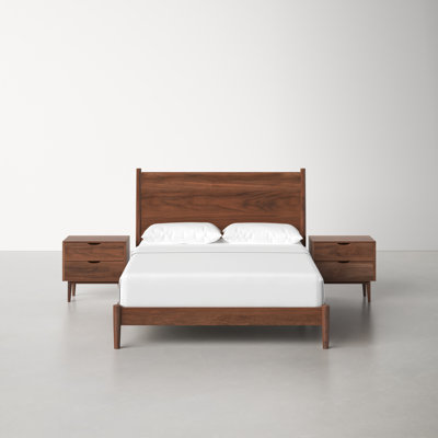 Jacqualine 3-Piece Walnut Bedroom Set