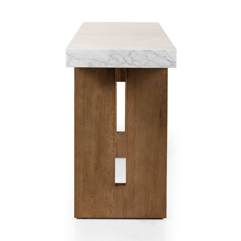 Olympia Console Table-White Carrara Marble