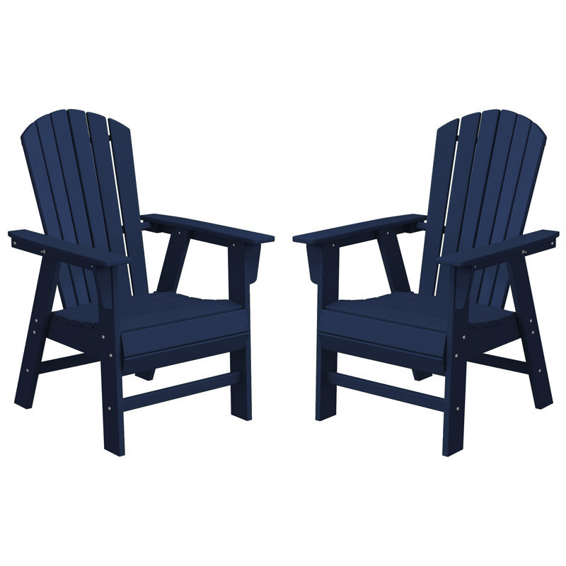 Ensemble de 2 chaises Adirondack Seashell, Blue