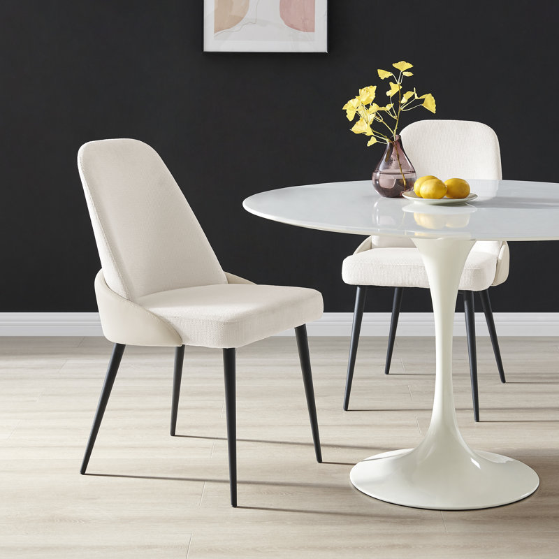 Majed 19.5'' H Upholstered Side Chair, Beige