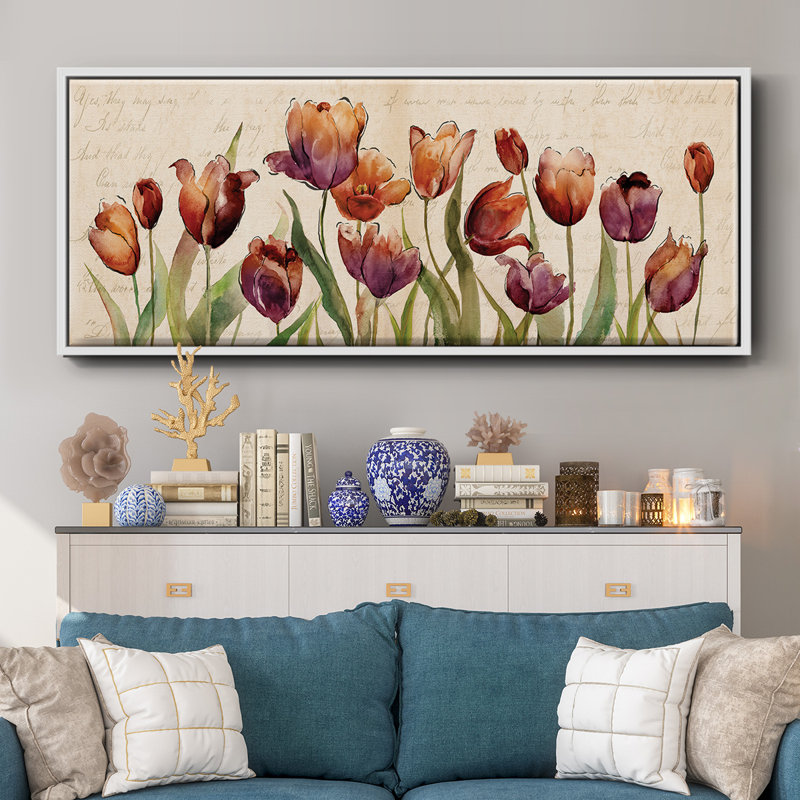 Bow to Summer II- Framed Canvas, 8" H x 20" W