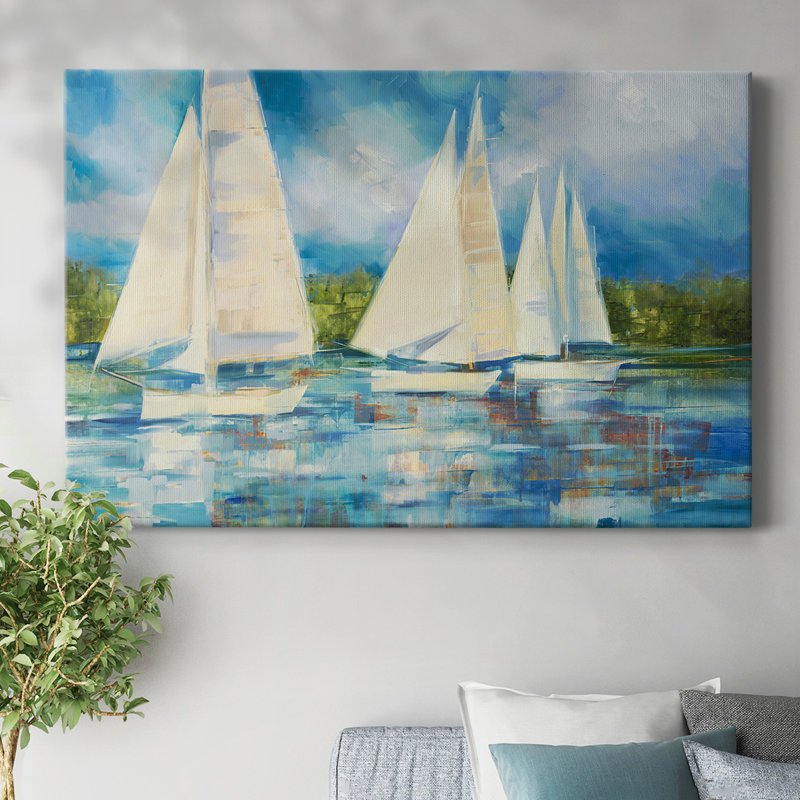 Clear Sailing-Gallery Wrapped Canvas, 18" H x 27" W