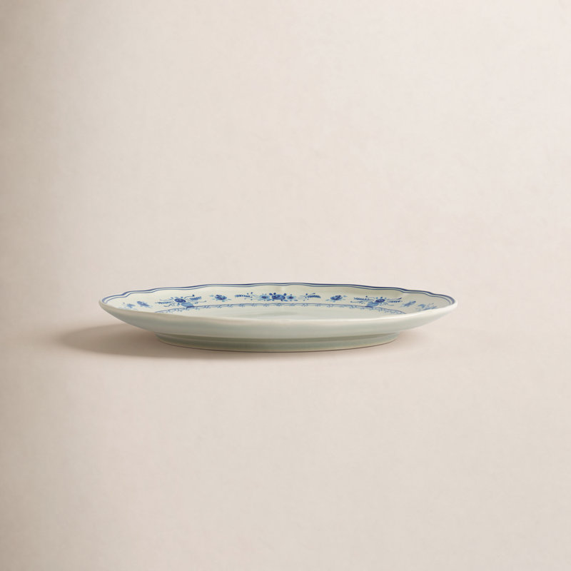 Vila Dinner Plates, Blue/Olive