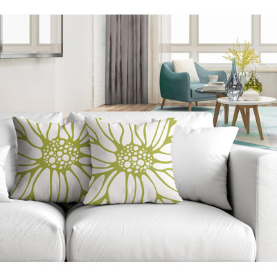 Housse et insert de coussin décoratif intérieur / extérieur en mélange de polyester