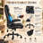 Ergonomic Executive Office Chair with Adjustable Air Lumbar Support, 5" Spring Cushion, 500 lb Capacity, Flip-Up Arms & Reclining High Back-117670126