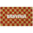 Bienvenue Red Checkered Doormat