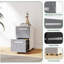 Armoire de base double en bois massif gris clair Shaker