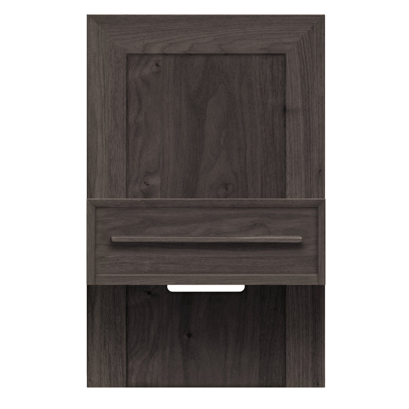 Moduluxe 1 - Drawer Solid Wood Nightstand, Conventional, Cognac Cherry