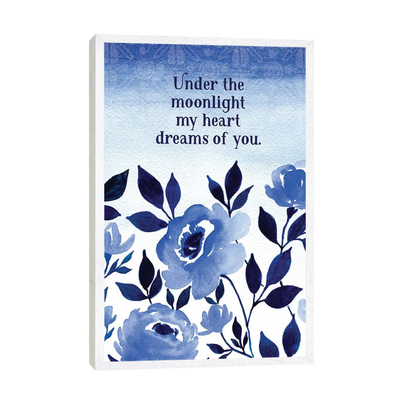 Under The Moonlight by Stephanie Ryan - Print on Canvas, White Floater Framed, 66.04cm H x 45.72cm W x 3.81cm D