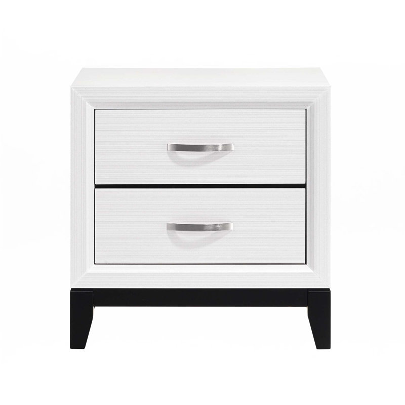 Table de chevet de 2 tiroirs