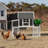 Exael Steel Frame Chicken Coop with Raised Bed Planter-974774695