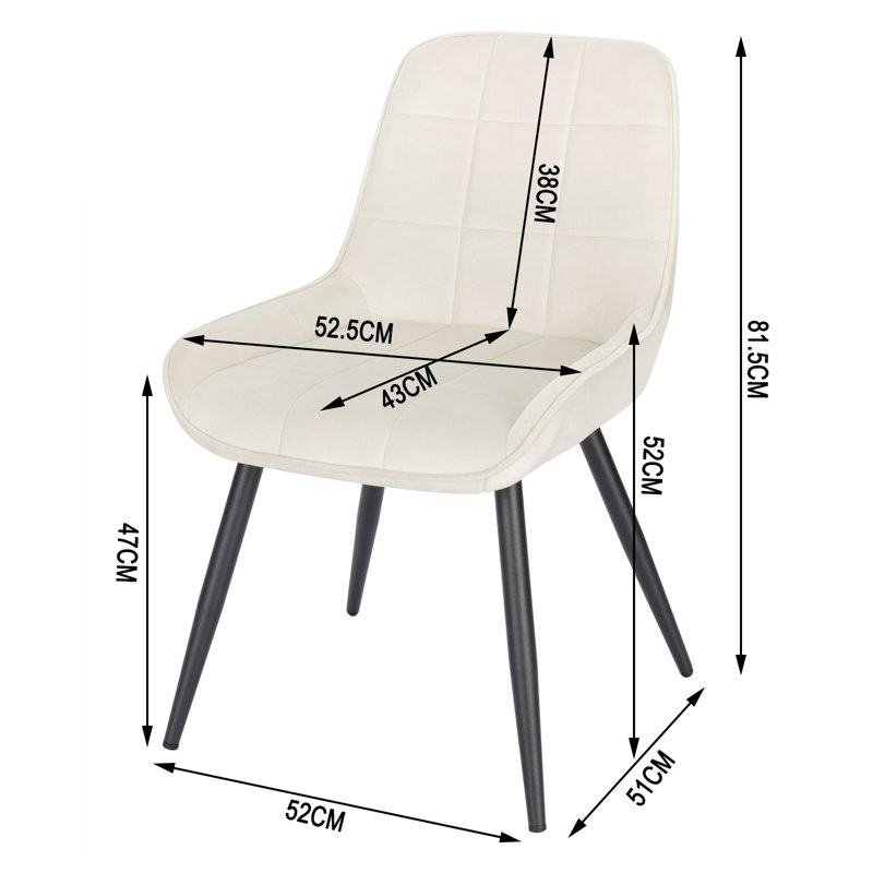 Aftinia Upholstered Dining Chair, White