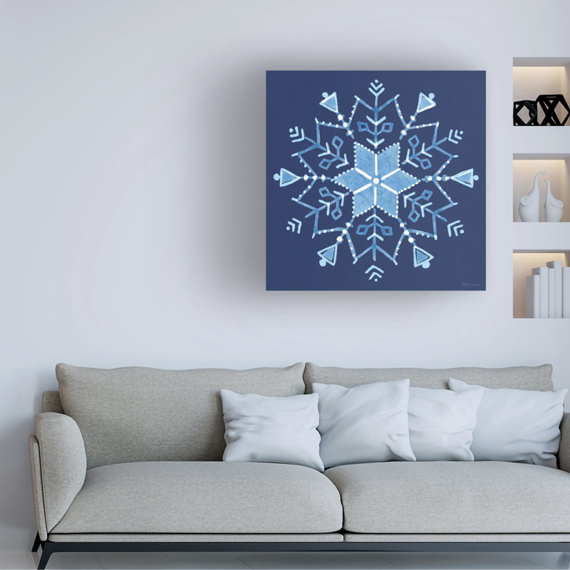 Art mural sur toile «Trademark Fine Art Beth Grove Winter Sparkle VII», H 18 po x l 18 po