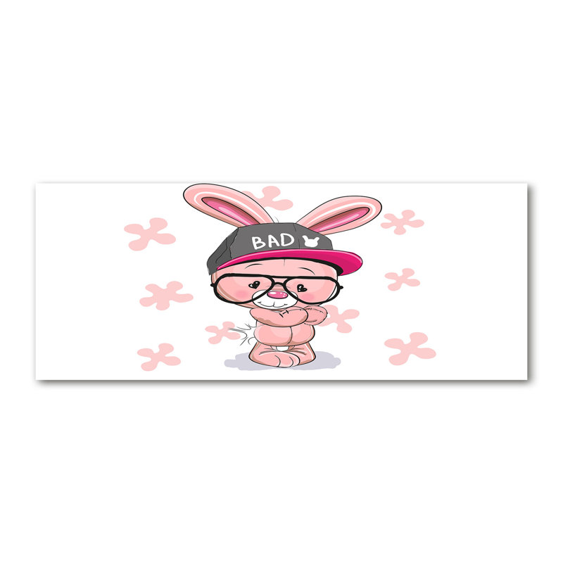 Rabbit In A Hat - Wrapped Canvas Print