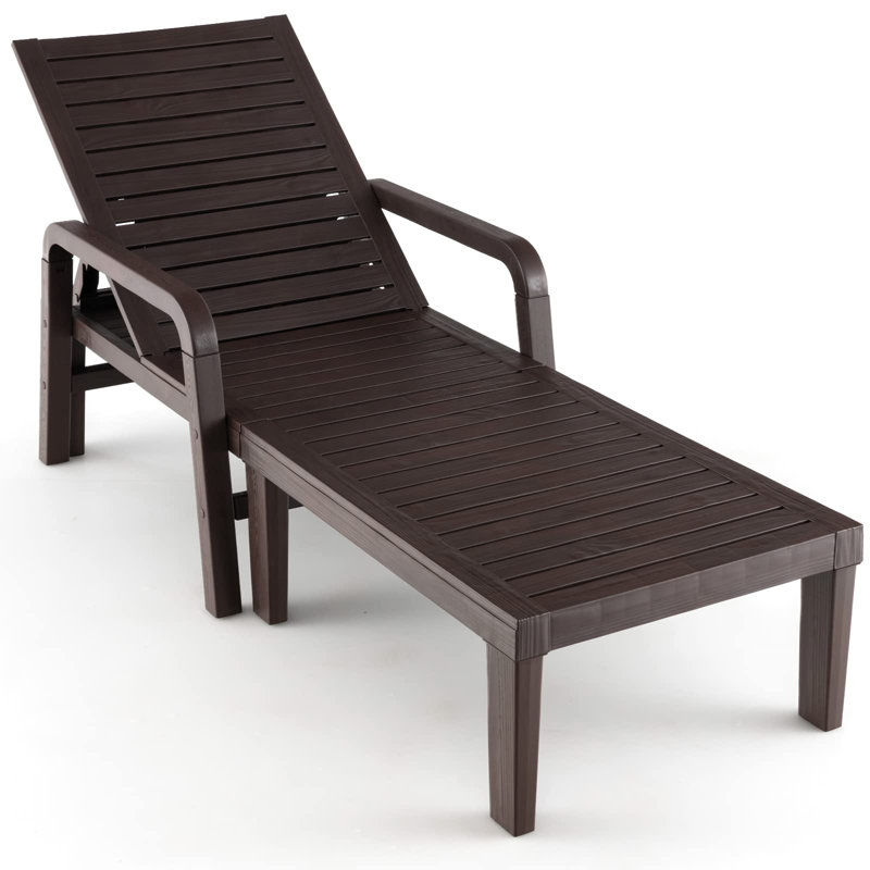 Futral Reclining Single Chaise, Brown