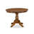 5 Piece Dining Room Furniture Set Contains a Round Dining Table and 4 Parson Chairs, Antique Walnut