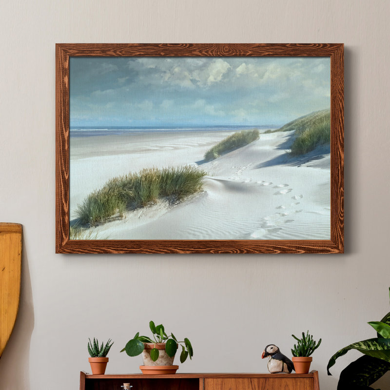 Sables blancs - Reproduction d'art graphique sur toile encadrée, H 31,5 po x l 23,5 po x P 1,5 po, Érable