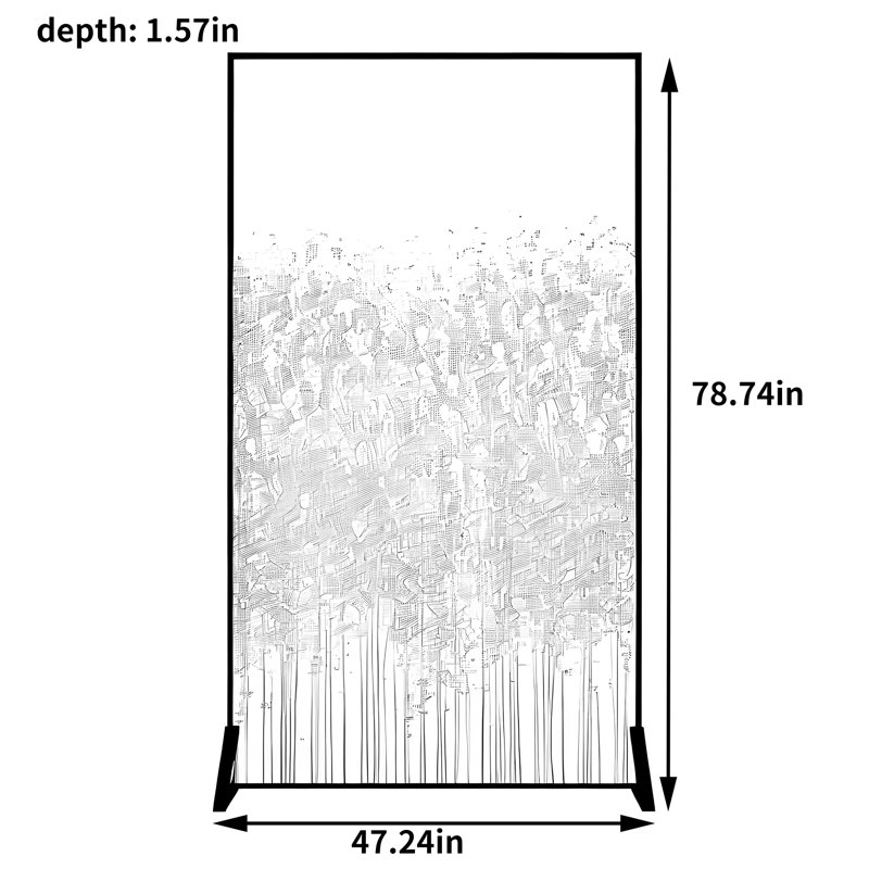 Cabezas, 78.74" H x 47.24" W x 1.57" D