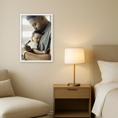 Cadre photo incliné en bois