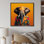 Elephant Suited Up Yellow And Pink - Elephant Animal Wall Art