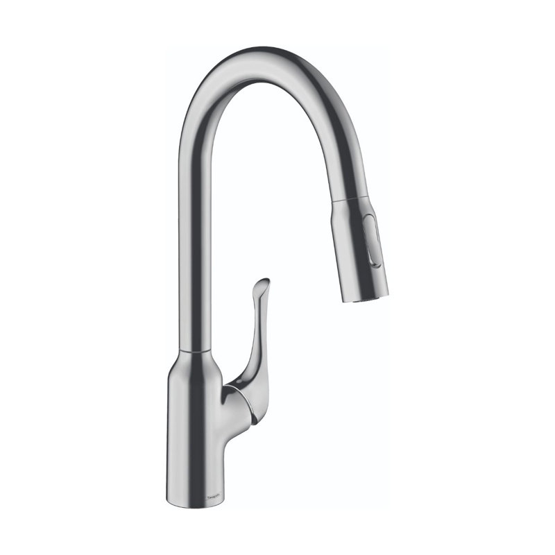 Robinet de cuisine hansgrohe Allegro N HighArc, 2 jets rétractables, 1,75 gal / min, Chrome