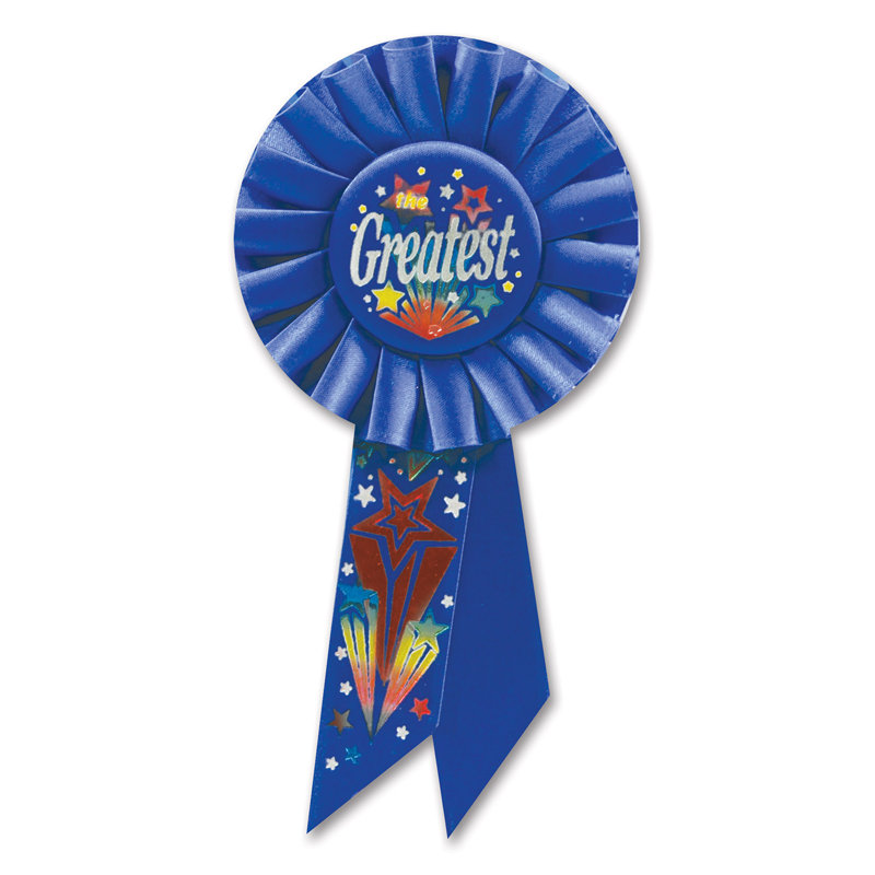The Greatest Rosette - 3¼ po x 6,5 po - paquet de 6