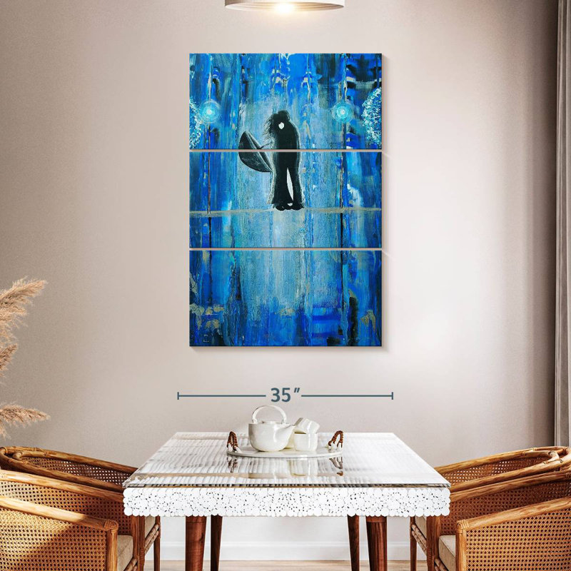Sapphire Rain Romance, H 50 po x l 32 po