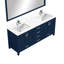 Meuble-lavabo double P 22 po, comptoir en quartz blanc, ensemble de robinets et miroir 28 po-836972194-836972222