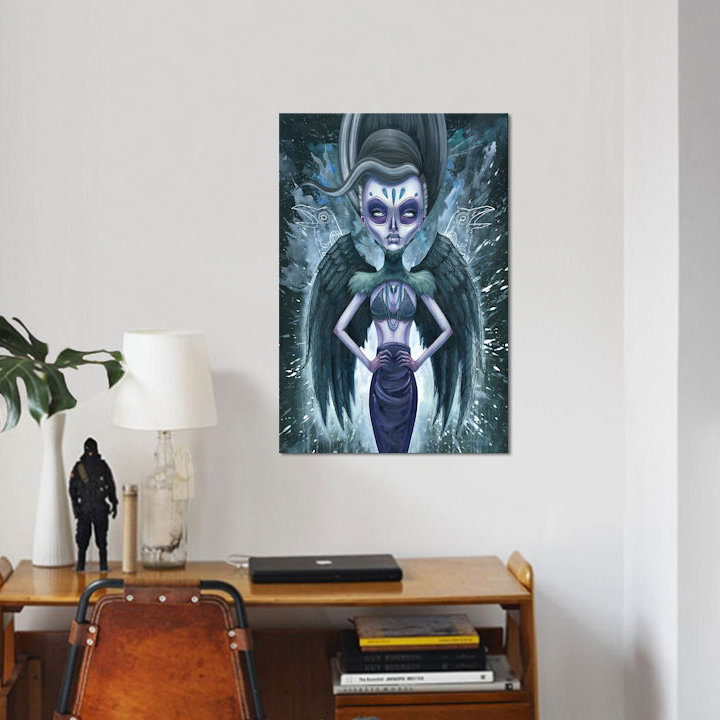 «Raviness», reproduction d'impression sur toile, H 26 po x l 18 po x P 1,5 po, Toile tendue, Pas de tapis
