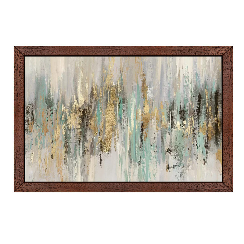 Print on Canvas, 45.72 cm H x 66.04 cm W x 4.445 cm D, Brown Floater Framed