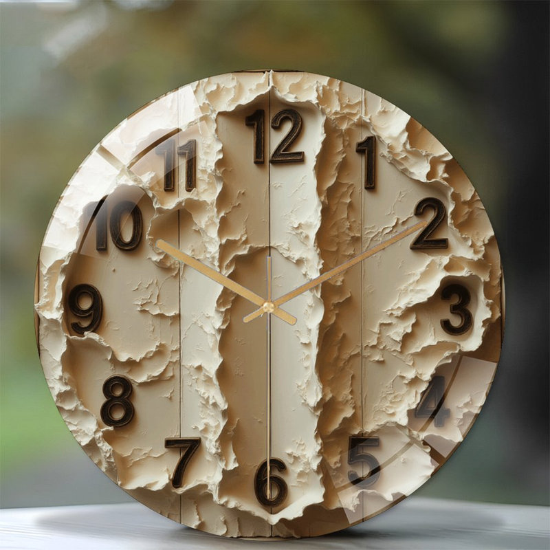 Horloge murale créative moderne et unique - 12 po