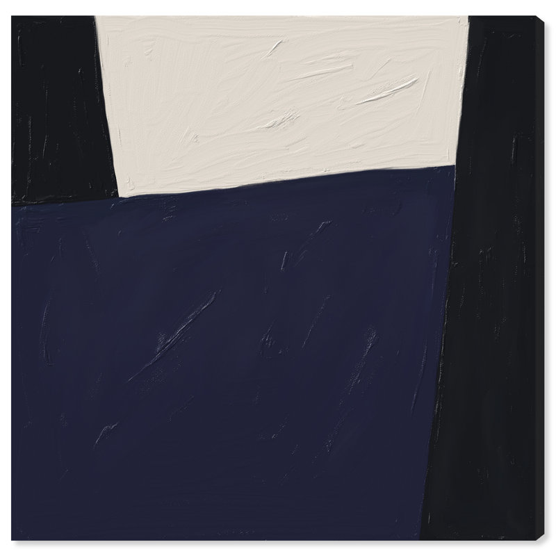 In Blue II Canvas Abstract Print by Oliver Gal, Black Frame, 12 x 12, 20"H x 20"W, Gallery Wrapped