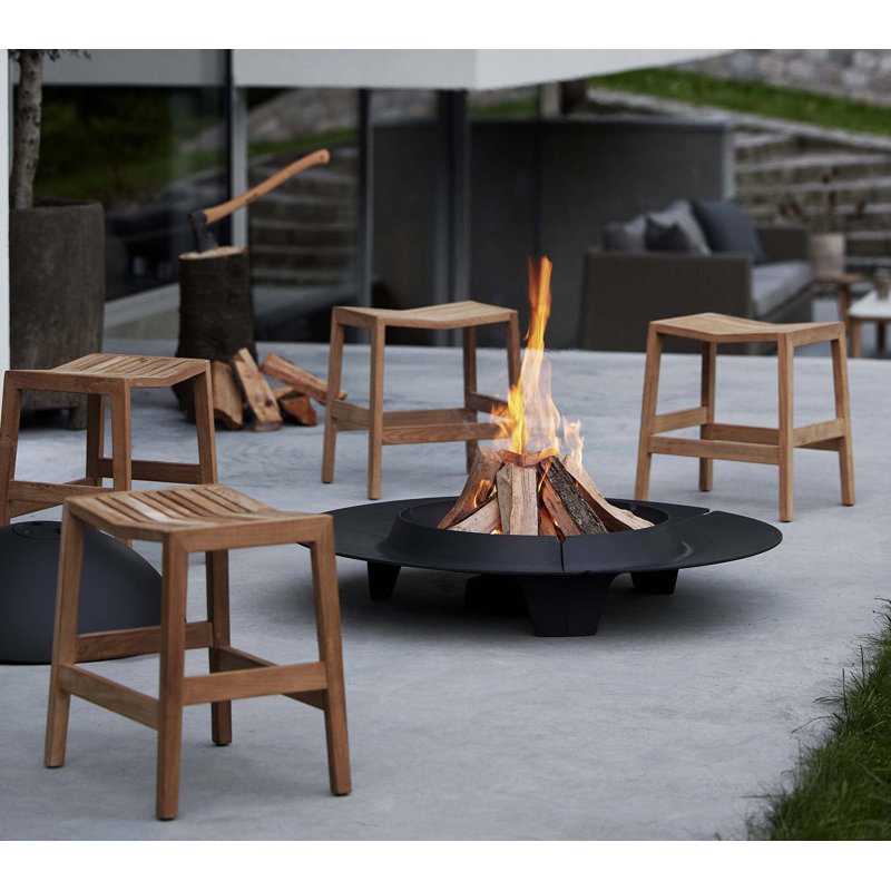 Flip Solid Wood Accent Stool