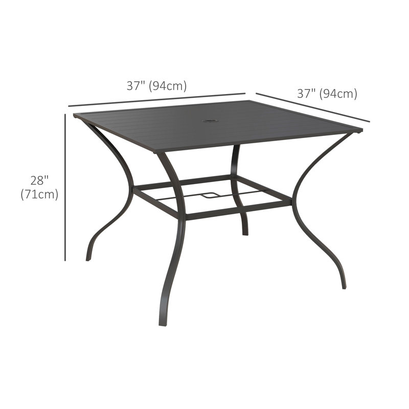 Table de salle à manger d'extérieur Regen L 30,7 po x l 30,7 po Regen