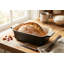 Moule à pain rectangulaire noir mat rétro, 2,7 L - Plat de cuisson en céramique pour pain, Lasagne et pain de viande - Four à vaisselle de table-128718444
