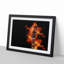 Guitar on Fire in Abstract - Picture Frame Painting Print-55738231-55738232