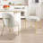 Teddy Fabric Dining Chair with Golden Legs (Set of 2)-944659722