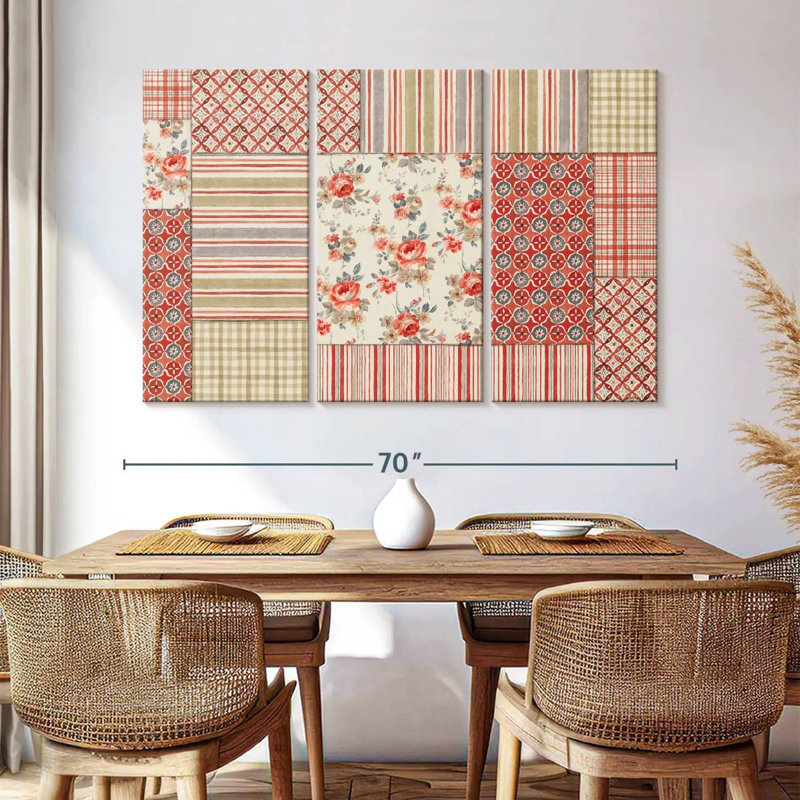 Kerner Farm Patchwork III, H 42 po x l 65 po