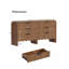 Commode 6 tiroirs avec panneau ondulé cannelé