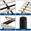  Structure de lit plateforme tapissier - Tête de lit ergonomique, lattes en bois robustes, rangement sous le lit de 6,3 po, silencieux, aucun sommier nécessaire, assemblage facile, chambre à coucher ou dortoir moderne-848339287-1038478564