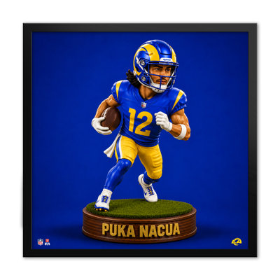 NFL-PA LOS ANGELES RAMS PUKA NACUA 12 12"X12" FULL STANDARD HEAD PRINT